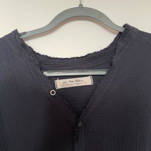 We the Free button down shirt dress